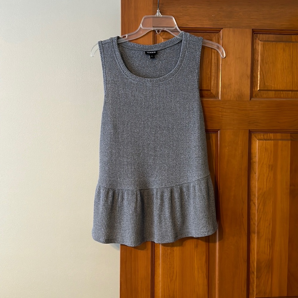 Peplum Sleeveless Tank